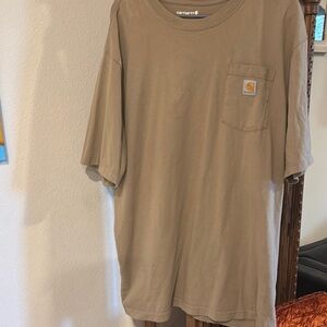 Carhartt Tan Short Sleeve Tee Casual Comfort